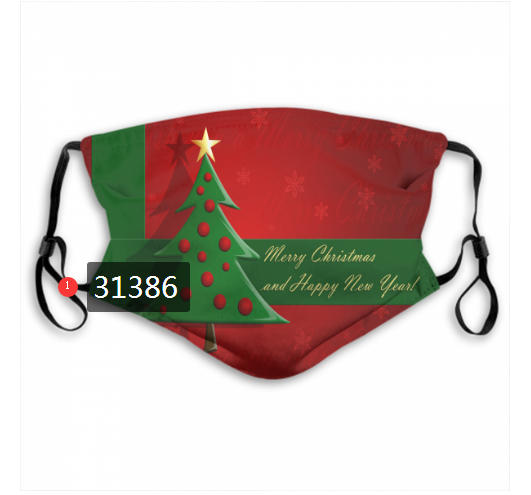 2020 Merry Christmas Dust mask with filter 37->mlb dust mask->Sports Accessory